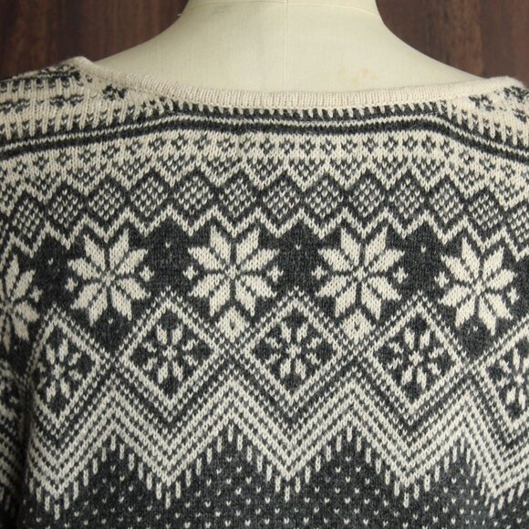 L.o.g.g. H&M Womens Sweater, Size Small, Gray and White Nordic Style, Lightweigh - Picture 10 of 12